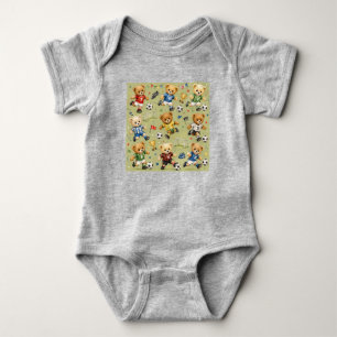 Body Para Bebê Futuro Time Estrela Equipe Teddy