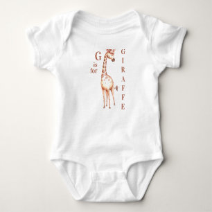 Body Para Bebê G é para GIRAFFE Whimsical Baby Bodyfato