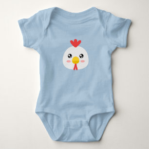 Body Para Bebê Galinha Cute