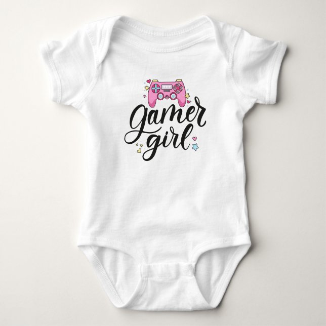 Body Para Bebê Gamer Girl (Frente)