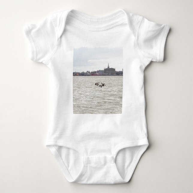 Body Para Bebê Gansos Selvagens (Frente)