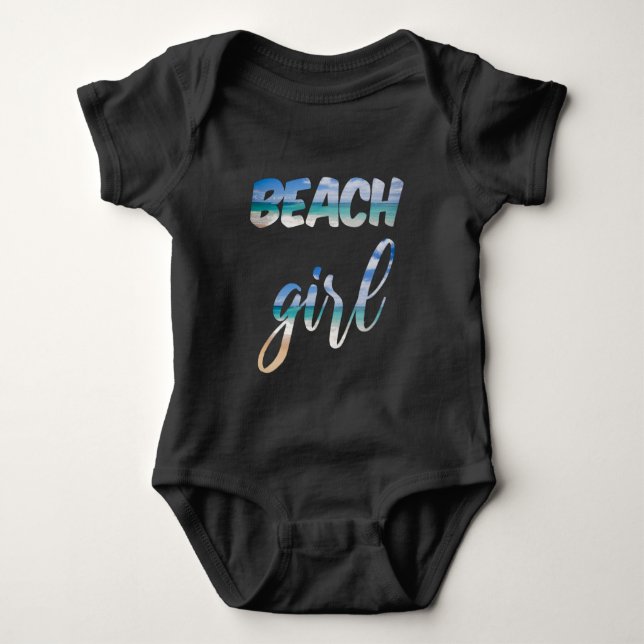Body Para Bebê Garota da Praia (Frente)