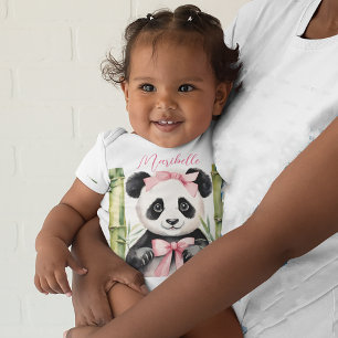 Body Para Bebê Garota de Panda de Bebê