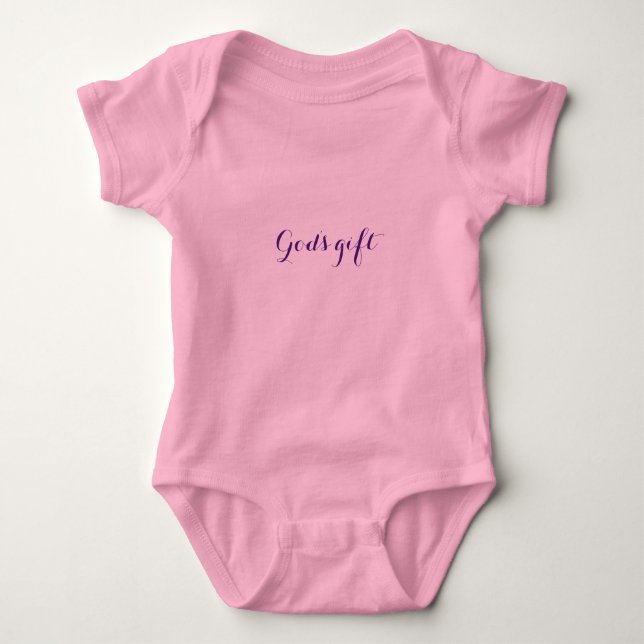 Body Para Bebê Garota do Presente de Deus (Frente)