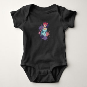 Body Para Bebê Garota Neko Fofa - Garota do Gato Cereja