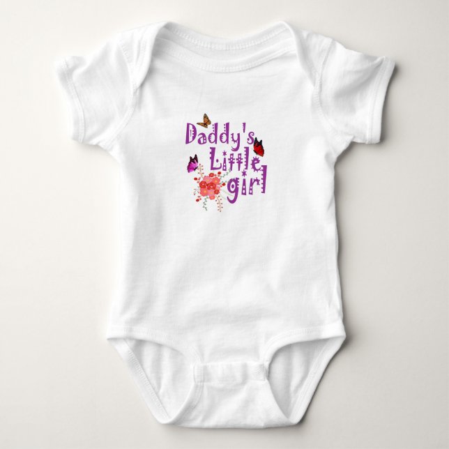 BODY PARA BEBÊ GAROTINHA DE PAI PURPLE DIZENDO (Frente)