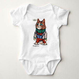 Body Para Bebê Garoto de gato, Louis Wain