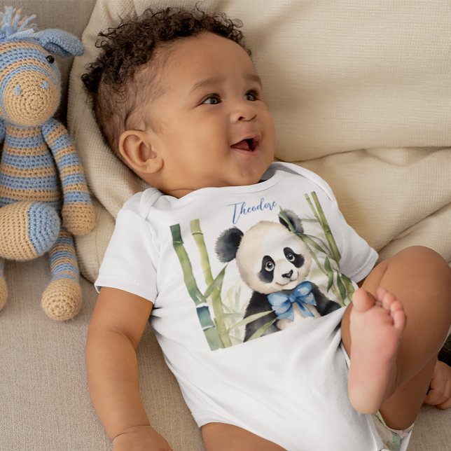 Body Para Bebê Garoto Panda Bonito (Criador carregado)