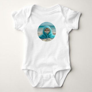 Body Para Bebê Gatinho Bonito na Design de Verão Adorável para Pr