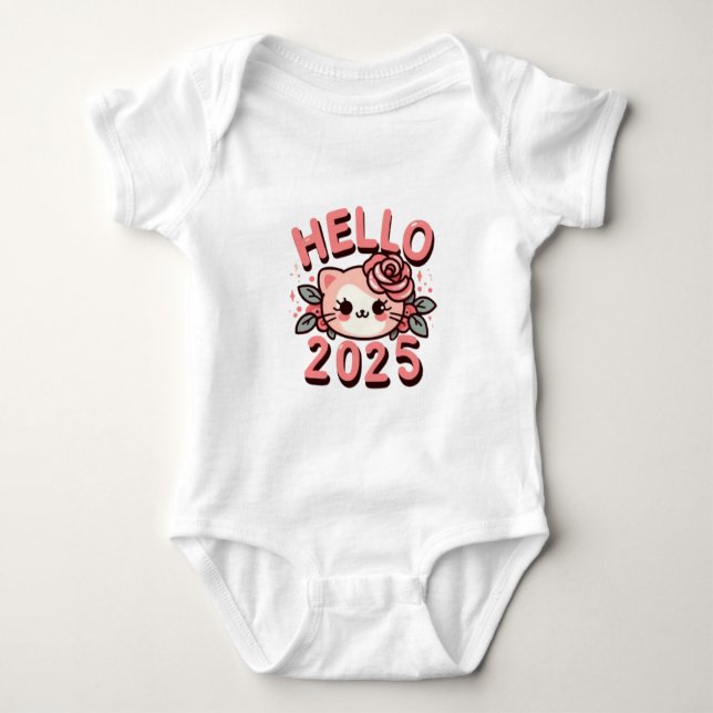 Body Para Bebê Gatinho de Alô Bonito 2025 (Frente)