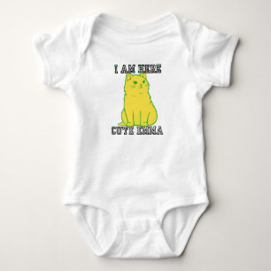 Body Para Bebê Gatinho divertida Emma Baby Bodyfato.