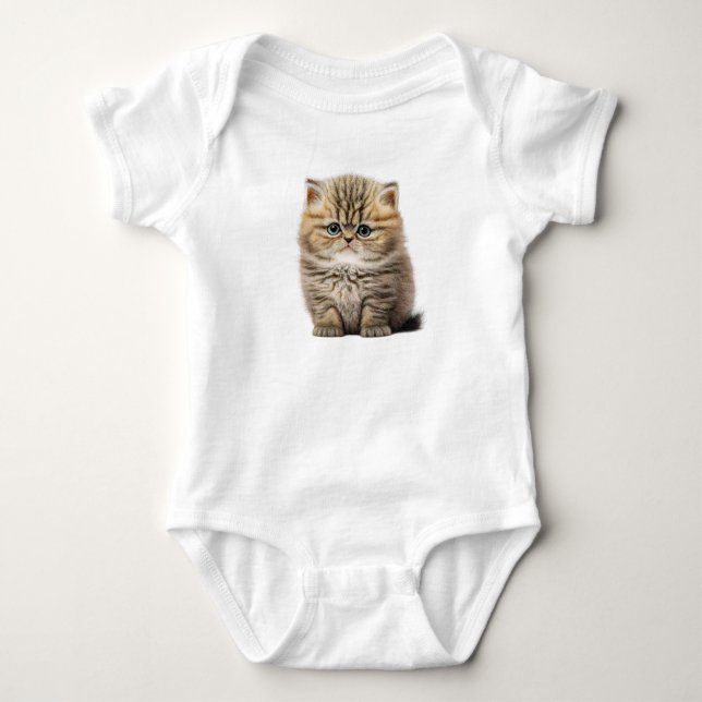 Body Para Bebê Gatinho Fofo (Frente)