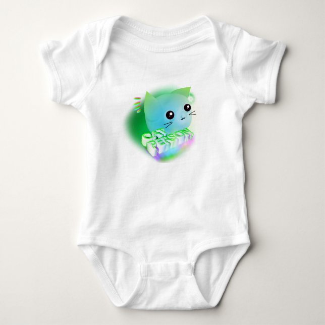 Body Para Bebê Gatinho Gato (Frente)