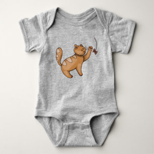 Body Para Bebê Gatinho Gato Fofo Brincalhão