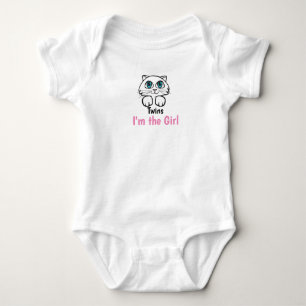 Body Para Bebê Gatinho Twin Girls