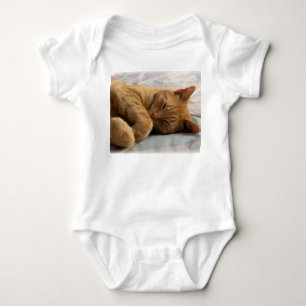 Body Para Bebê Gato Adormecido