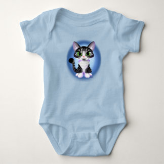 Body Para Bebê GATO ATABUADO DE OLHOS BRILHANTES por Jeff Willis