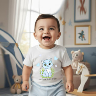 Body Para Bebê Gato azul fofo