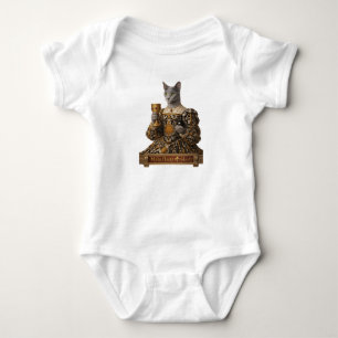 Body Para Bebê Gato Azul Russo Lucrezia de Médici