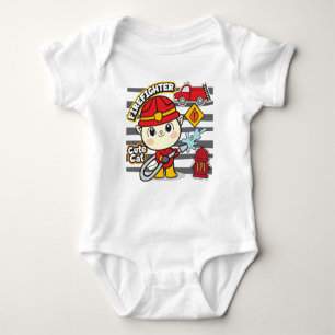 Body Para Bebê Gato bombeiro