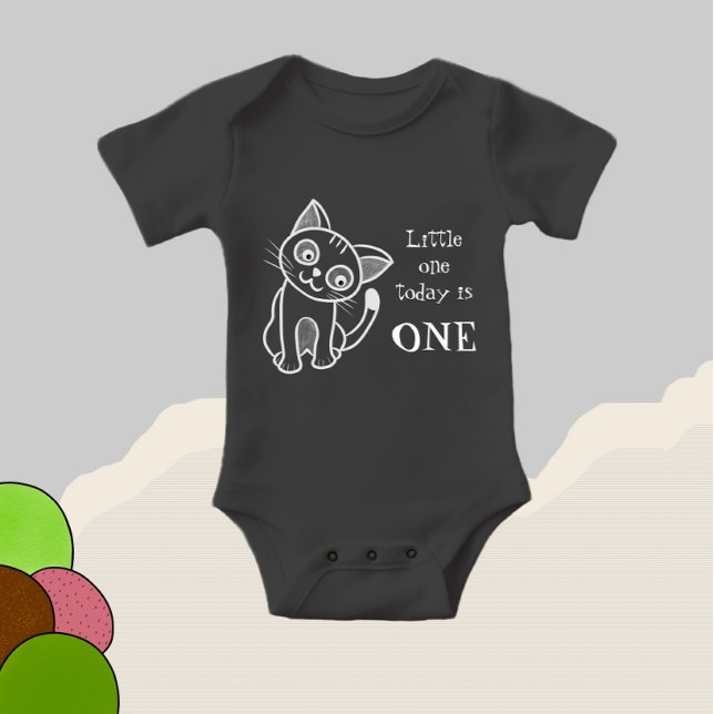 Body Para Bebê Gato branco e bonito (Criador carregado)