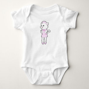 Body Para Bebê Gato como Enfermeira com Bloco de Notas