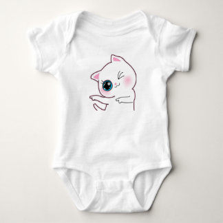 Body Para Bebê Gato de Arco Rosa Adorável