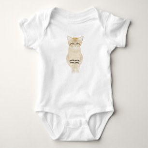 Body Para Bebê Gato de areia, biquinho