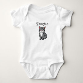 Body Para Bebê Gato de Desenho Purr-feito