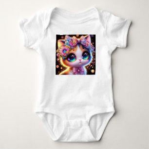 Body Para Bebê Gato Fofo