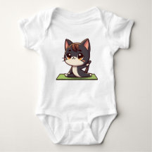Gato Gato de Ioga Chibi