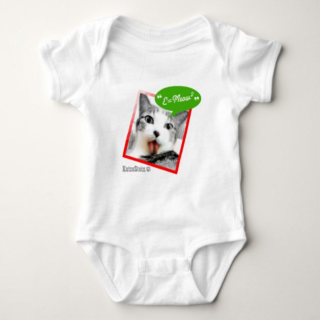 Body Para Bebê gato inteligente (Frente)