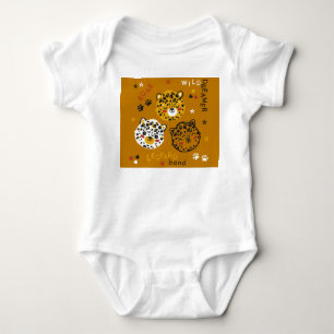 Body Para Bebê Gato-Leopardo: Desenho De Teto Bonito