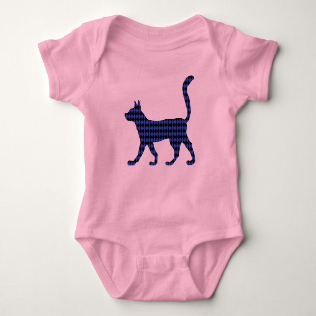 Body Para Bebê Gato Misterioso (Frente)