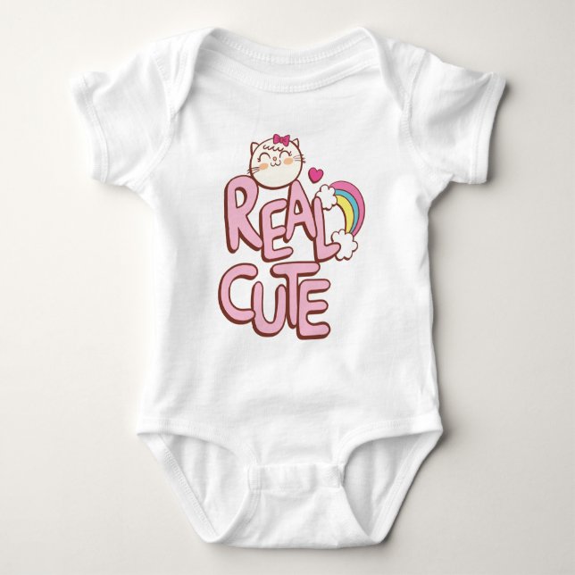 Body Para Bebê Gato muito fofo  (Frente)