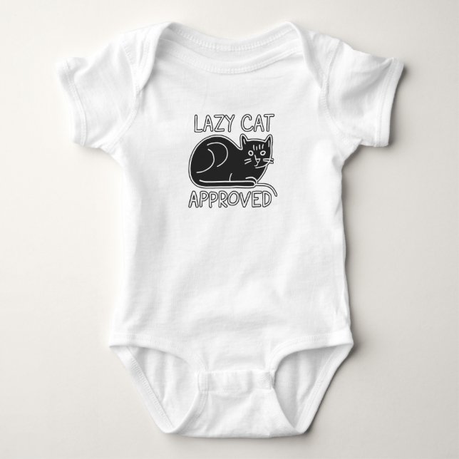 Body Para Bebê Gato sarcástico (Frente)