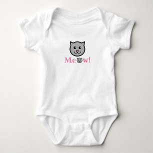 Body Para Bebê Gato Sassado Bebê Roupa