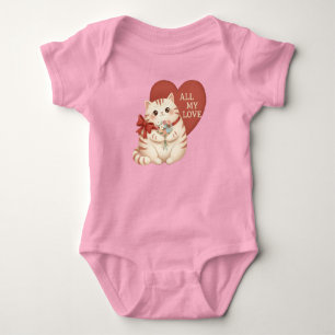 Body Para Bebê Gato Tabby Todo Meu Amor