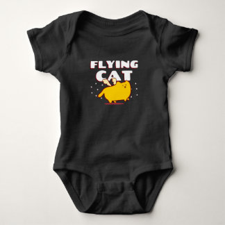 Body Para Bebê Gato Voador Fofo Kawaii Gato Alado