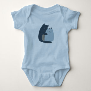Body Para Bebê Gatos Cudddding