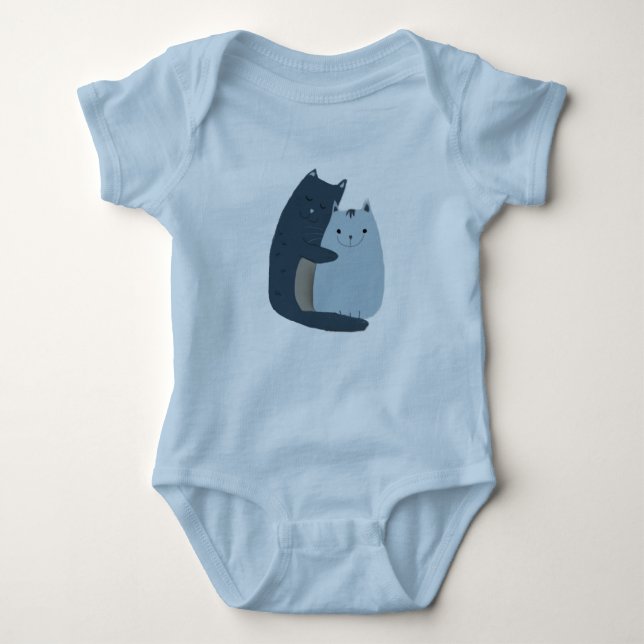 Body Para Bebê Gatos Cudddding (Frente)