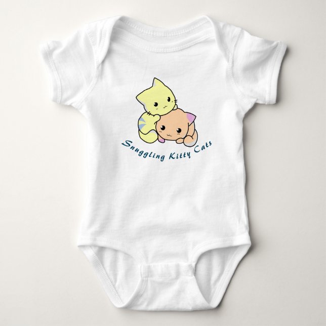 Body Para Bebê Gatos De Gatinhos Malabaristas (Frente)