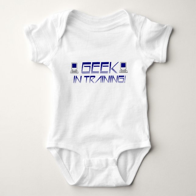 Body Para Bebê Geek no treinamento (Frente)