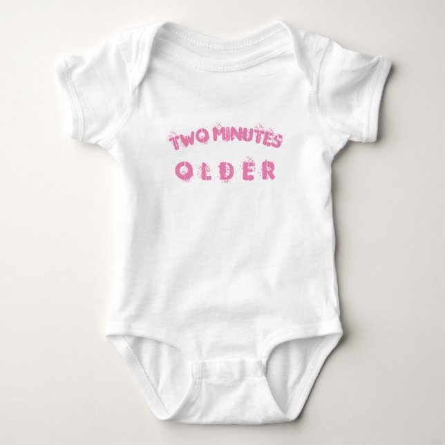Body Para Bebê Gêmeo Personalizável Fofo (Frente)
