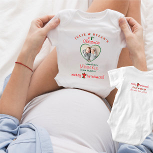 Body Para Bebê Gêmeos Milagres Vêm Pairs Bebê 1rua Natal