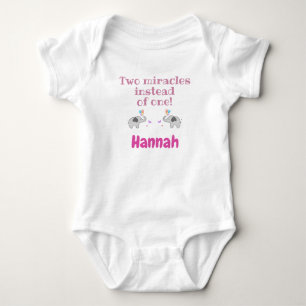 Body para Bebê Gêmeos, Presentes Personalizados pa