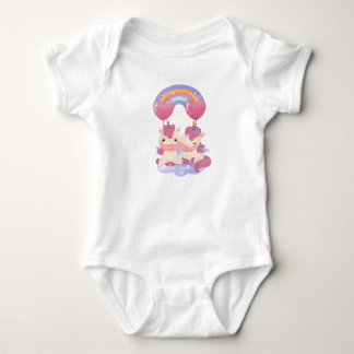 Body Para Bebê Gêmeos Unicórnios