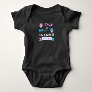 Body Para Bebê Gênero Revela Rosa ou Azul Grande Irmão Te Ama