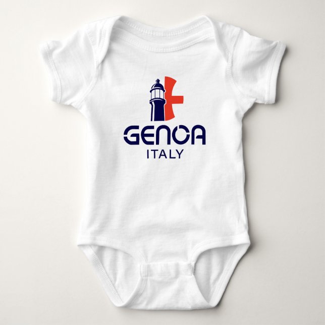 Body Para Bebê Genoa Italy Europe (Frente)