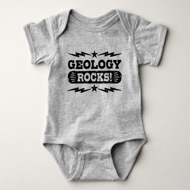 Body Para Bebê Geology Rocks (Frente)